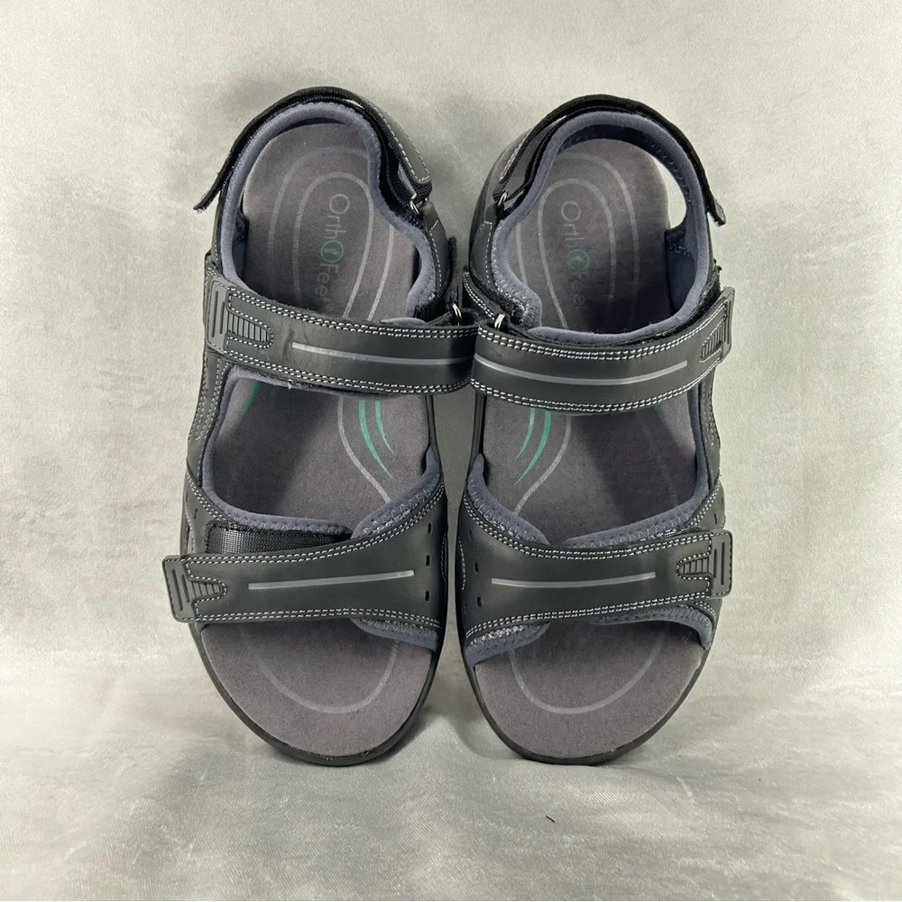 Orthofeet Sandals with Insoles Men’s 9.5 X-Wide - Picture 3 of 10